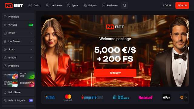 N1Bet casino screenshot